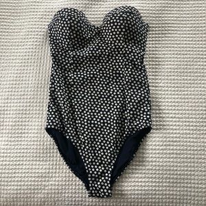 Tory Burch Bandeau One Piece Bathing Suit